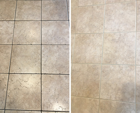 Floor Restored by Our Tile and Grout Cleaners in Dallas, TX