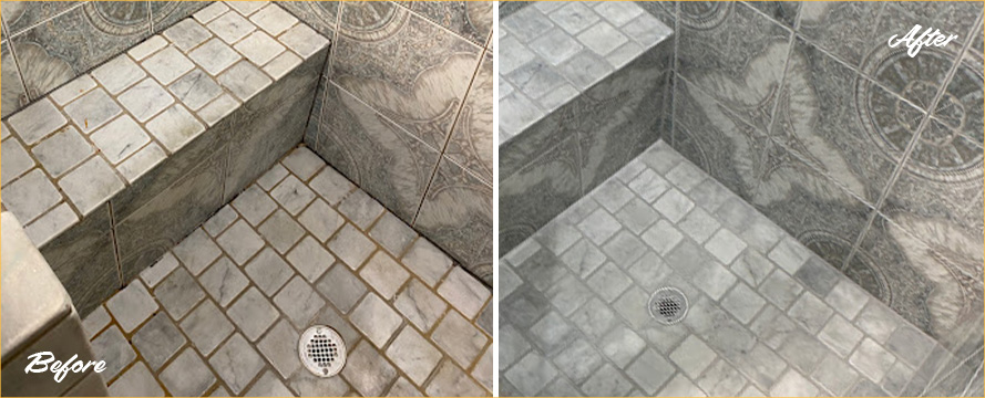 Shower Restored by Our Professional Tile and Grout Cleaners in Dallas, TX