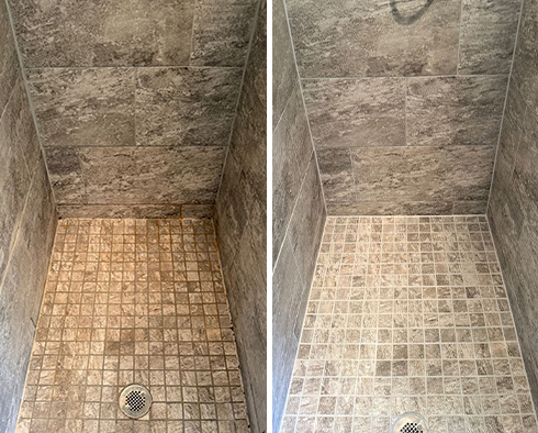 Shower Restored by Our Tile and Grout Cleaners in Mesquite, TX