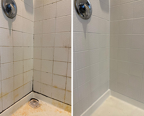 Shower Restored by Our Tile and Grout Cleaners in Plano, TX