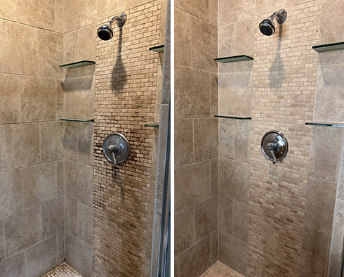Shower Restored by Our Tile and Grout Cleaners in Dallas, TX