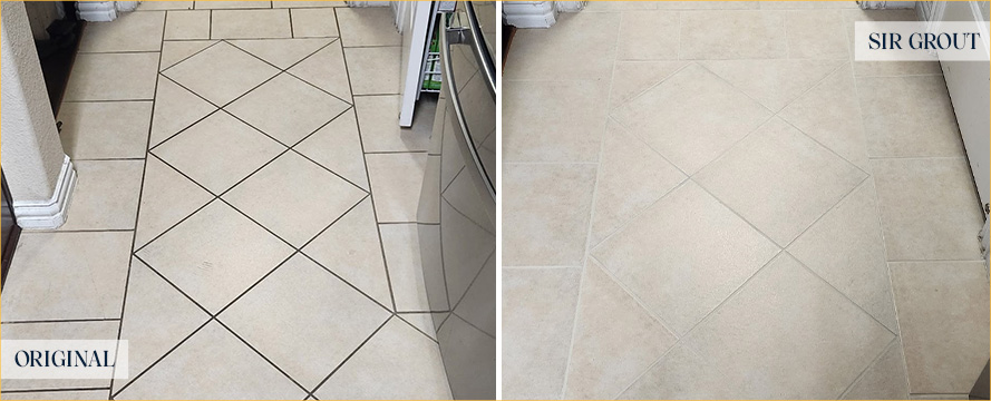 Floor Restored by Our Expert Tile and Grout Cleaners in Dallas, TX