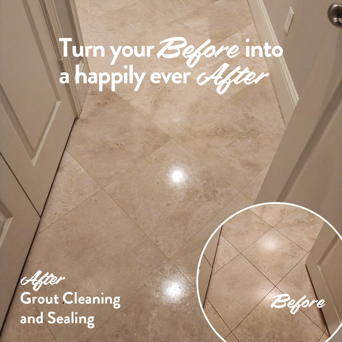 Grout Cleaning and Sealing