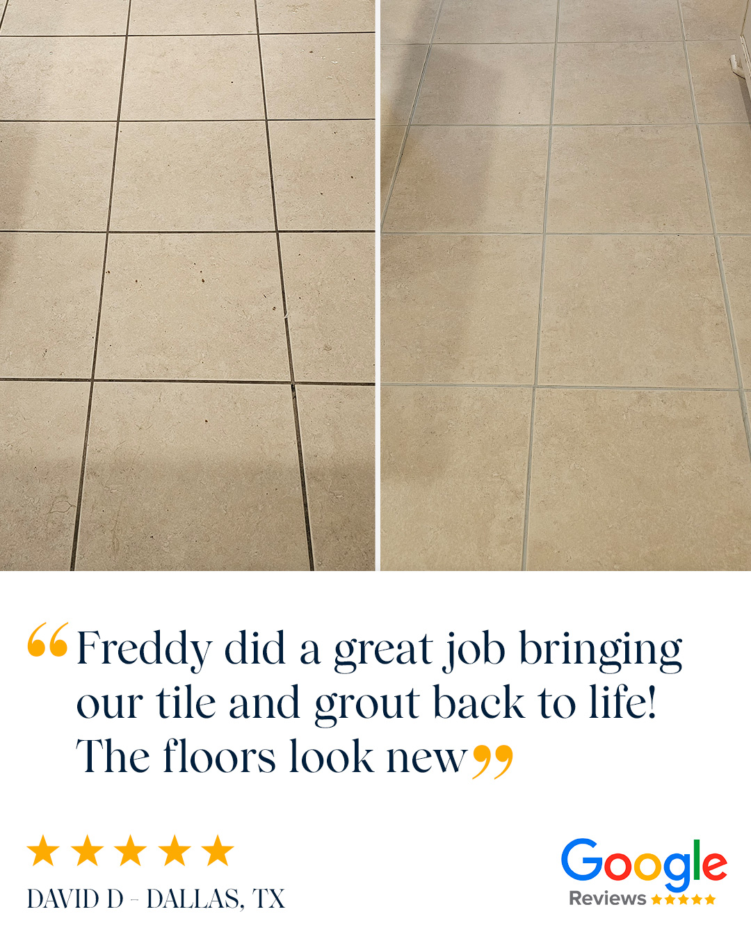 Testimonial from David D - Dallas, TX