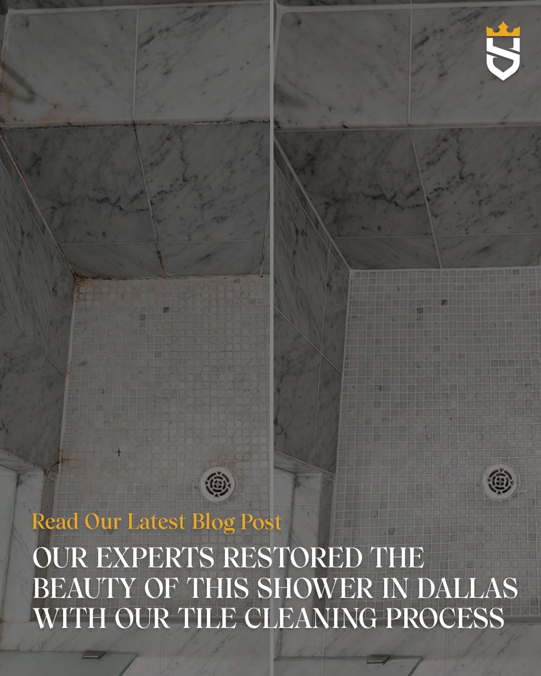 Our Experts Restored the Beauty of This Shower in Dallas With Our Tile Cleaning Process