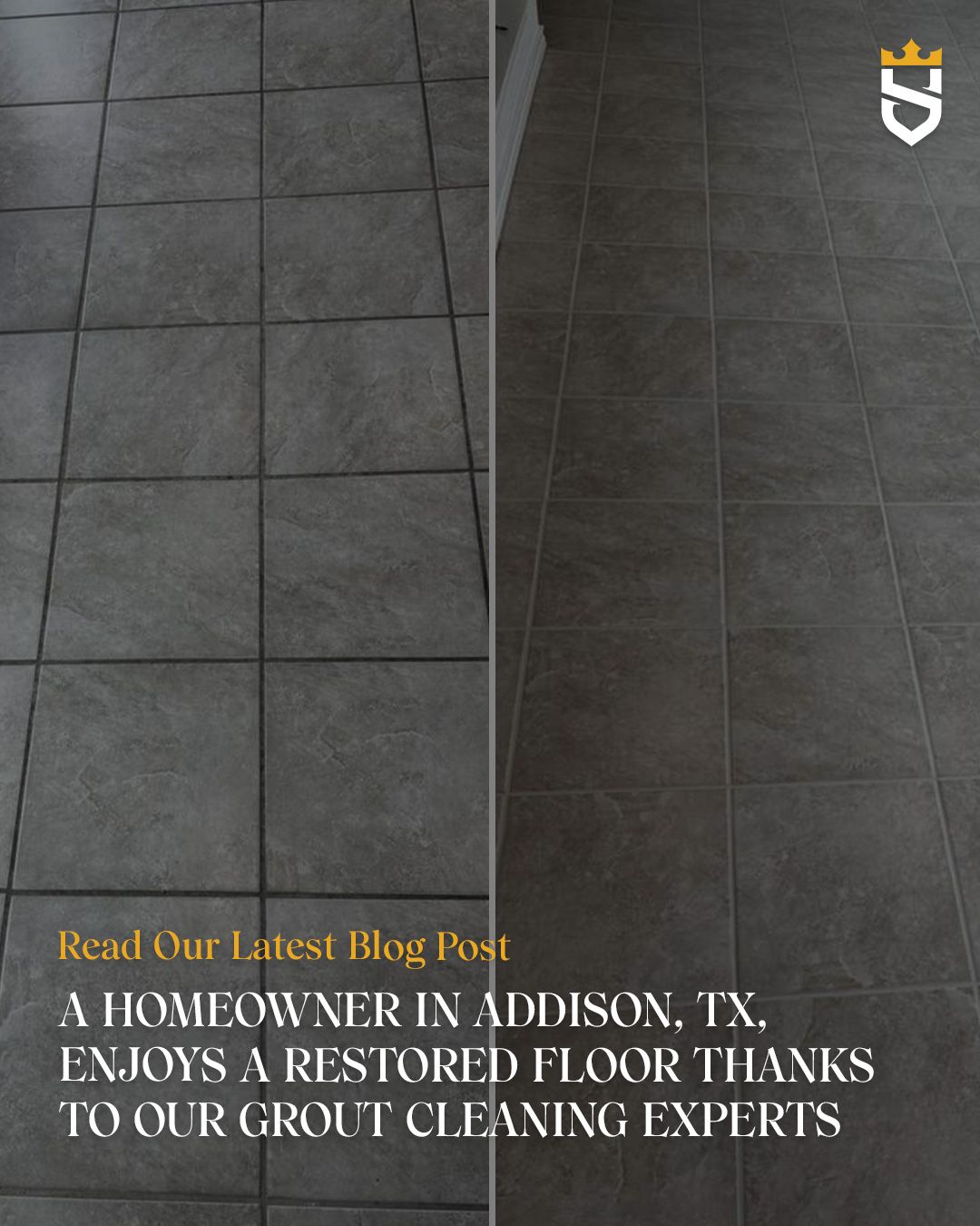 A Homeowner in Addison, TX, Enjoys a Restored Floor Thanks to Our Grout Cleaning Experts