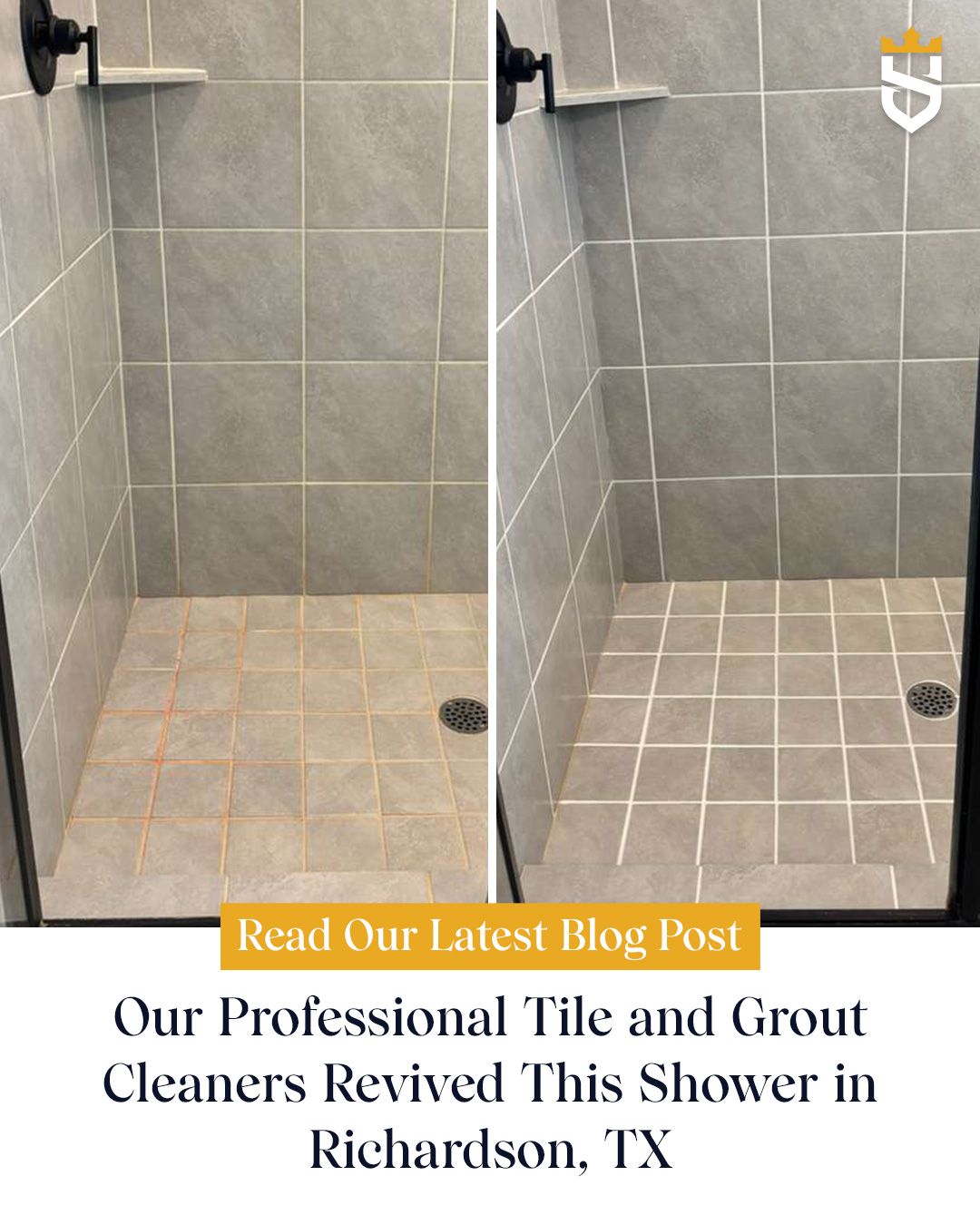 Our Professional Tile and Grout Cleaners Revived This Shower in Richardson, TX