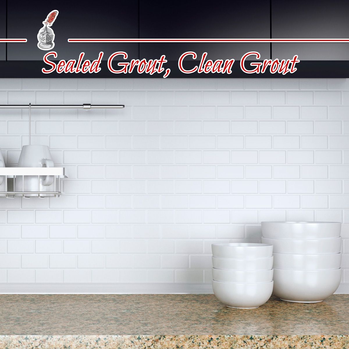 Sealed Grout, Clean Grout